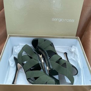 Sergio Rossi elastic sandal size 8